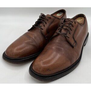 Hanover LB Sheppard Vtg Shoes Derby Pebbled Brown Leather 11 C/R Goodyear Welt